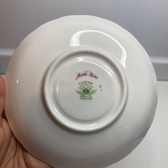 Tuscan/Royal Tuscan MOSS ROSE Cup & Saucer Set C9612 Bone China GREAT CONDITION - Picture 9 of 12